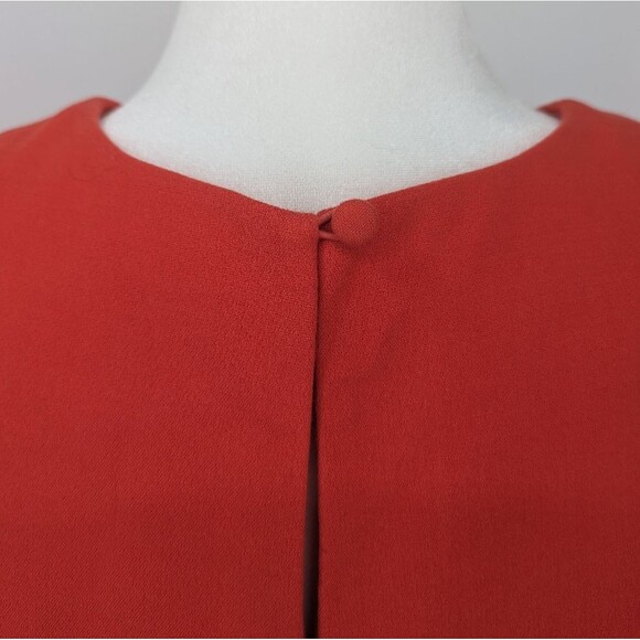 Eliza J Nordstrom Red Crepe Popover Sleeveless Mini Dress Size 8 NWT - Picture 6 of 12
